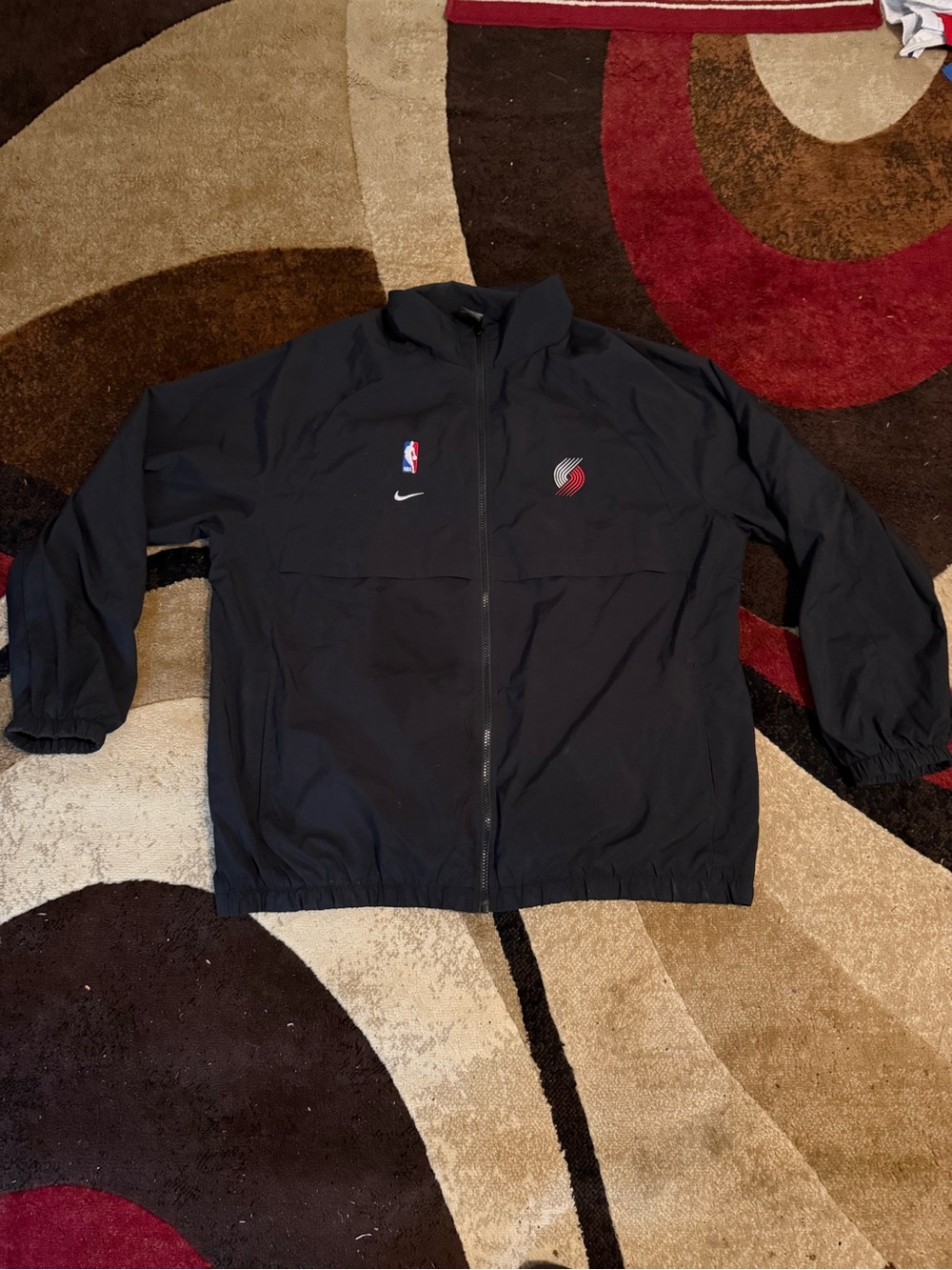 NBA Portland Trailblazers team jacket great luck size XL